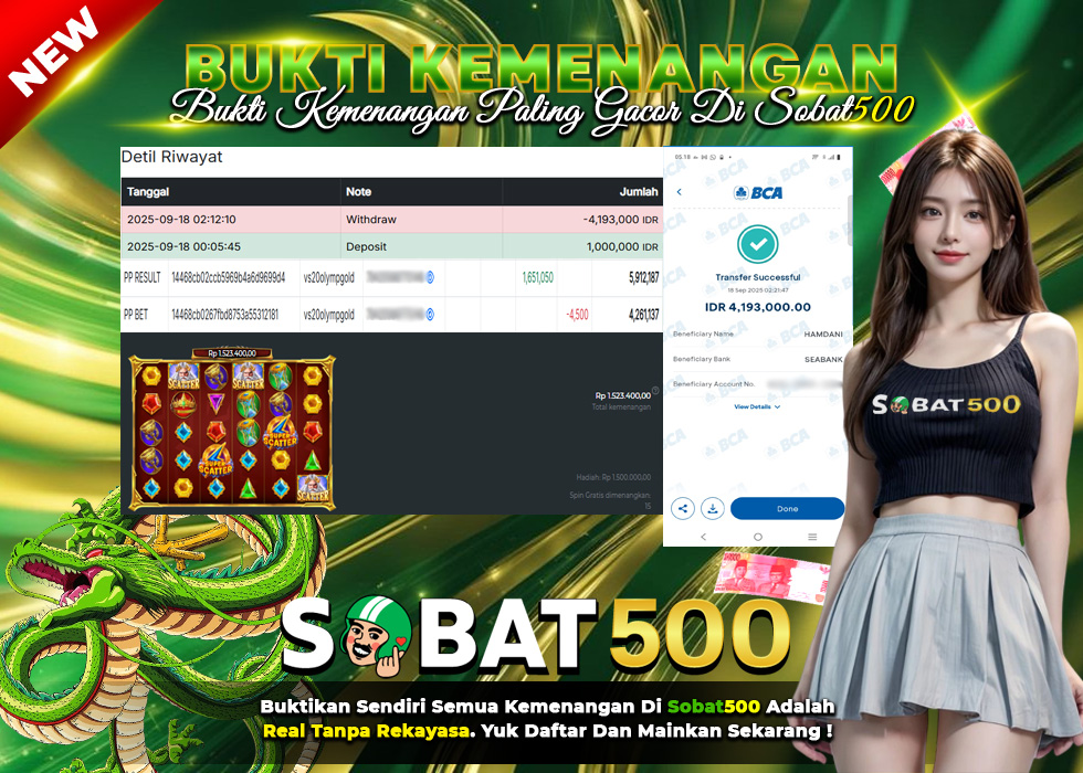 BUKTI JACKPOT SLOT GATES OF OLYMPUS SUPER SCATTER TERPERCAYA DI INDONESIA TGL 18-09-2025