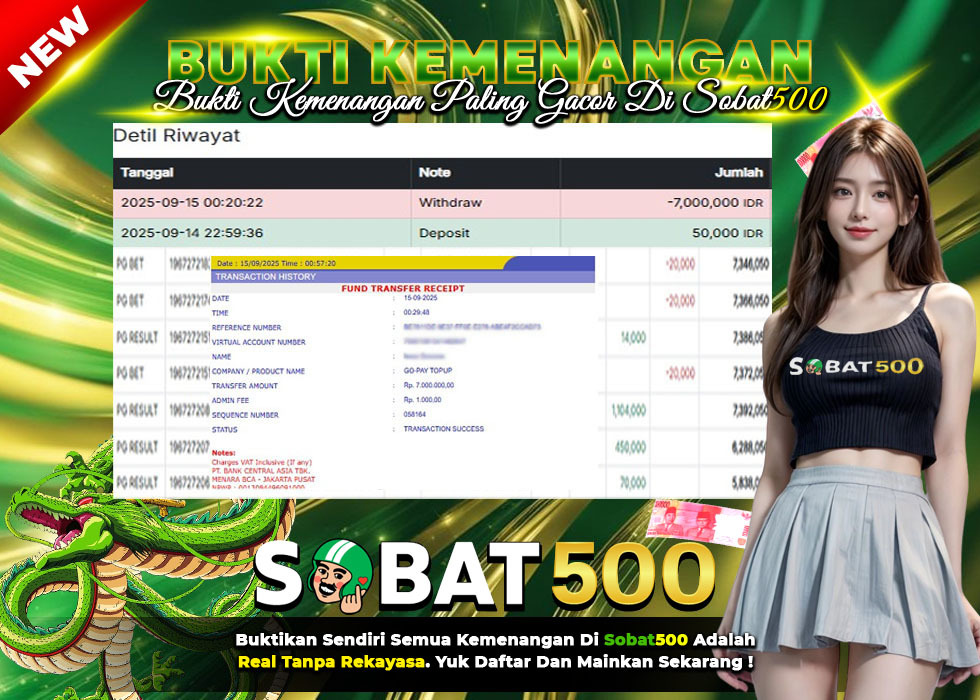 BUKTI JACKPOT SLOT WILD BANDITO TERPERCAYA DI INDONESIA TGL 15-09-2025
