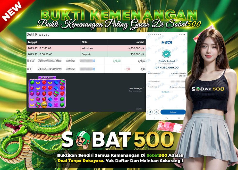 BUKTI JACKPOT SLOT SWEET BONANZA 1000 TERPERCAYA DI INDONESIA TGL 13-10-2025