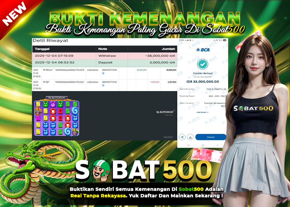 BUKTI JACKPOT SLOT SWEET BONANZA 1000 DICE TERPERCAYA DI INDONESIA TGL 04-12-2025