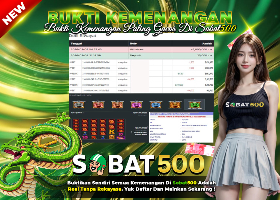 BUKTI JACKPOT SLOT 5 LIONS MEGAWAYS TERPERCAYA DI INDONESIA TGL 05-02-2026