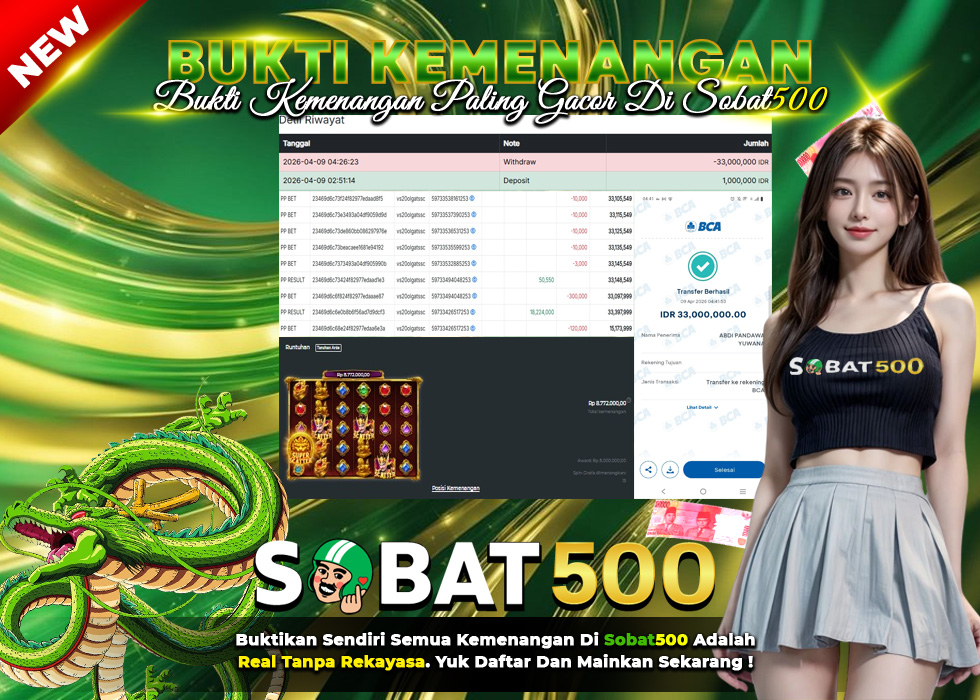 BUKTI JACKPOT SLOT GATES OF GATOT KACA SUPER SCATTER TERPERCAYA DI INDONESIA TGL 09-04-2026