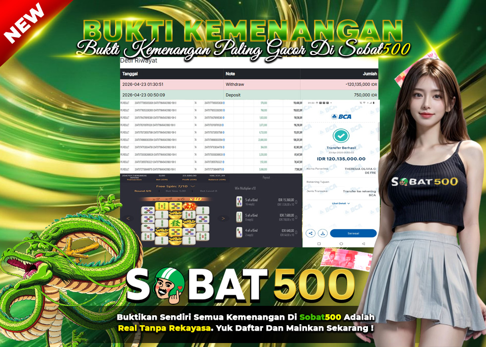 BUKTI JACKPOT SLOT MAHJONG WAYS TERPERCAYA DI INDONESIA TGL 23-04-2026