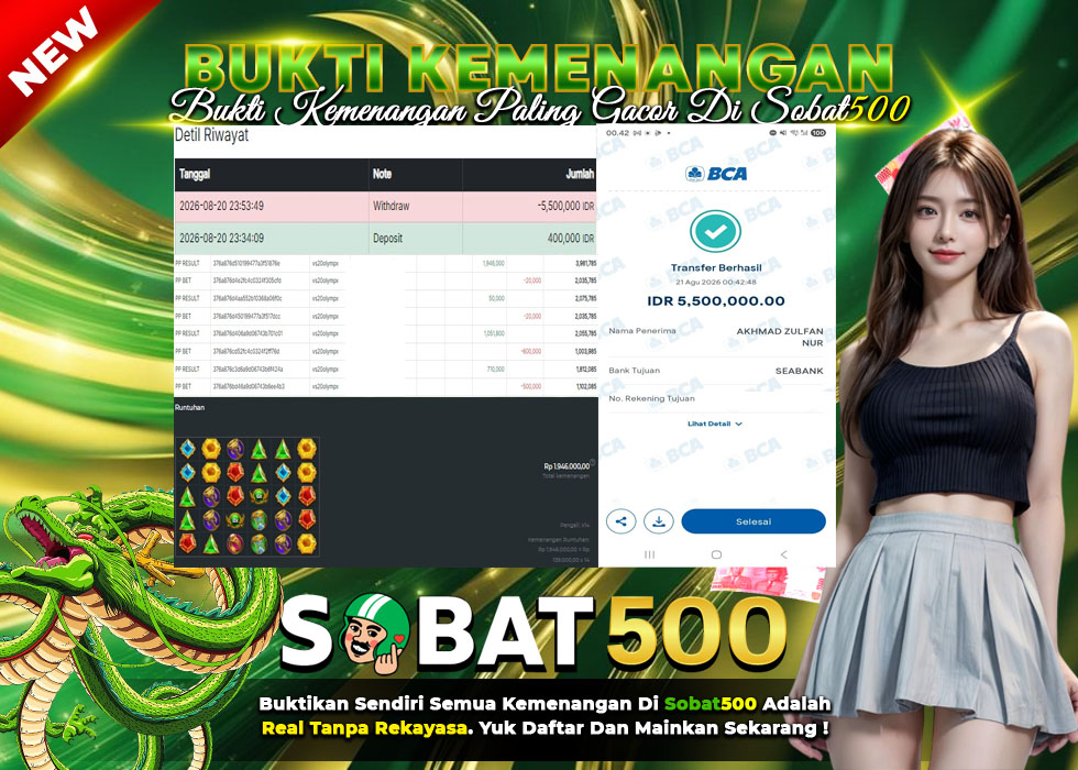 BUKTI JACKPOT SLOT GATES OF OlYMPUS 1000 TERPERCAYA DI INDONESIA TGL 21-08-2026