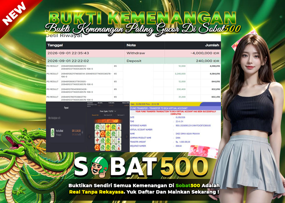 BUKTI JACKPOT SLOT MAHJONG WAYS 2 TERPERCAYA DI INDONESIA TGL 02-09-2026
