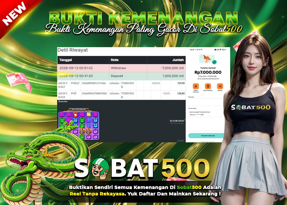 BUKTI JACKPOT SLOT SWEET BONANZA 1000 DICE DI INDONESIA TGL 13-09-2026