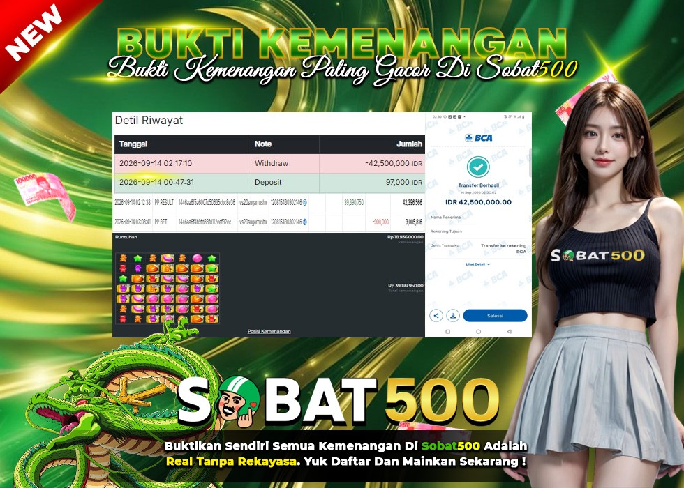 BUKTI JACKPOT SLOT SUGAR RUSH 1000 DI INDONESIA TGL 14-09-2026