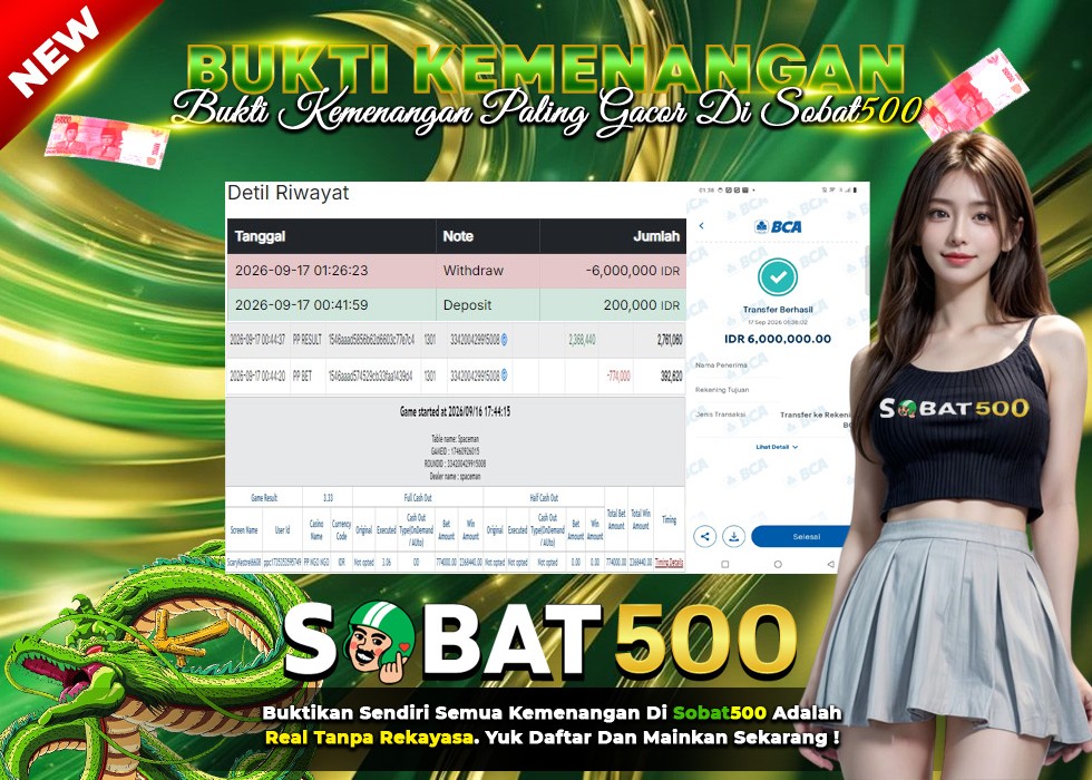 BUKTI JACKPOT SPACEMAN TERPERCAYA DI INDONESIA TGL 17-09-2026
