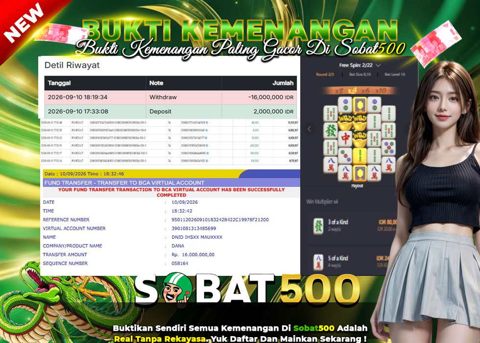 BUKTI JACKPOT SLOT MAHJONG WAYS 2  DI INDONESIA TGL 10-09-2026