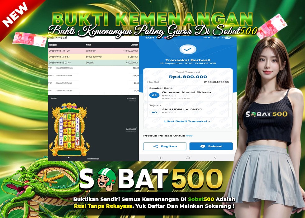 BUKTI JACKPOT SLOT MAHJONG WINS TRIPLE POT DI INDONESIA TGL 18-09-2026